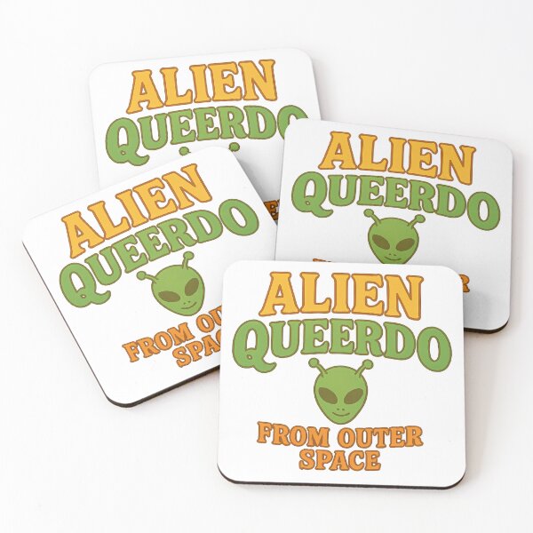 Item preview, Alien Queerdo from Outer Space – Cute Green Alien Design designed and sold by Haus Of Sin.