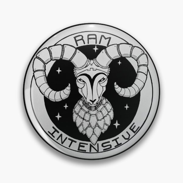 Item preview, Robotic ram illustration designed and sold by Catherine Elliott Art.