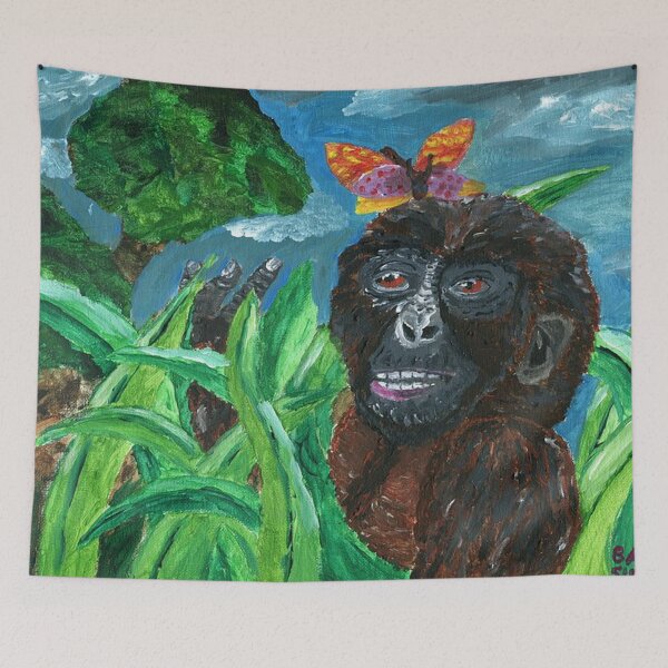 Item preview, Lowland Eastern Gorilla Endangered designed and sold by ArtbyBrittney.