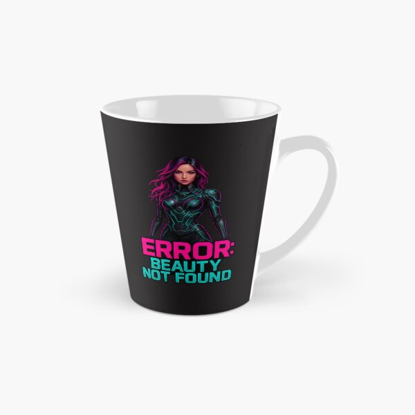 Item preview, ERROR: BEAUTY NOT FOUND | Cyberpunk Female Warrior Glitch Poster designed and sold by Thaivi Design.