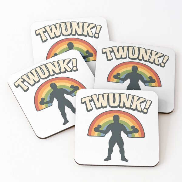 Item preview, TWUNK! Retro Rainbow Body Positive Design designed and sold by Haus Of Sin.