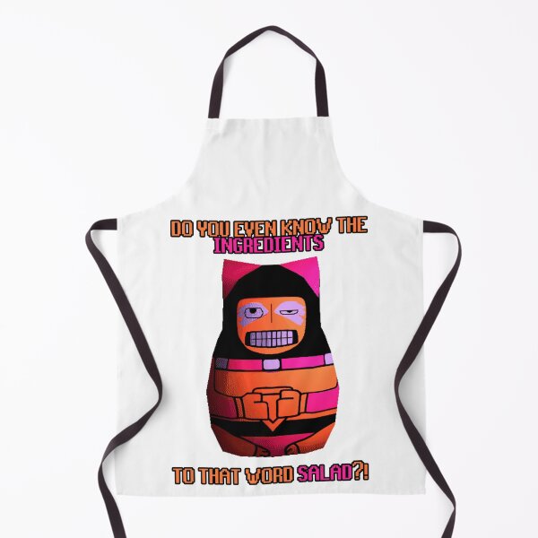 Item preview, Theodora (from ENA Dream BBQ) asking about your word salad designed and sold by Zalos-Circus.