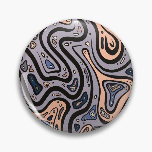 Item preview, Abstract swirl pattern. Purple Black Peach designed and sold by LayerCakeDigDes.