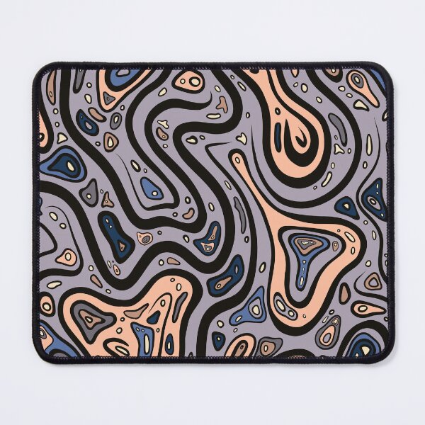 Item preview, Abstract swirl pattern. Purple Black Peach designed and sold by LayerCakeDigDes.