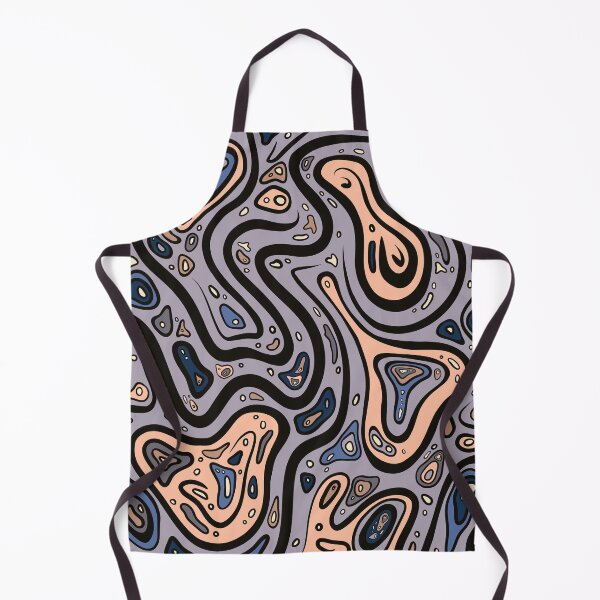 Item preview, Abstract swirl pattern. Purple Black Peach designed and sold by LayerCakeDigDes.