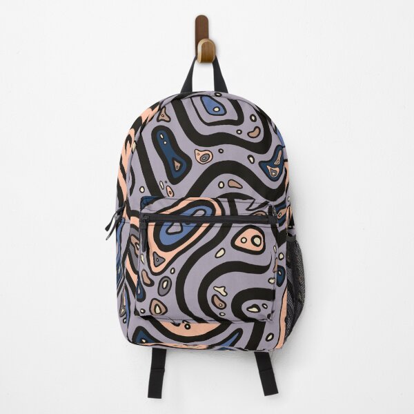 Item preview, Abstract swirl pattern. Purple Black Peach designed and sold by LayerCakeDigDes.