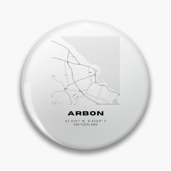 Item preview, Arbon Switzerland Minimalist Black & White Map Print designed and sold by RM-Journey.