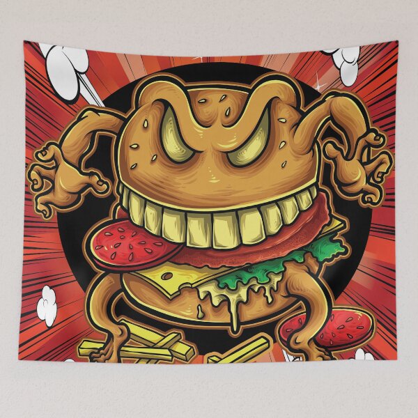 Artikelvorschau, Burger Hamburger Cartoon entworfen und verkauft von ProjectX23.