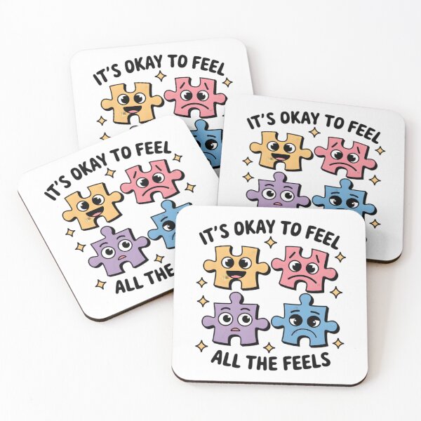 Item preview, It's Okay To Feel All The Feels, ABA Therapist, Speech Therapy, BCBA, Mental Health, RBT, AAC designed and sold by Orvista.