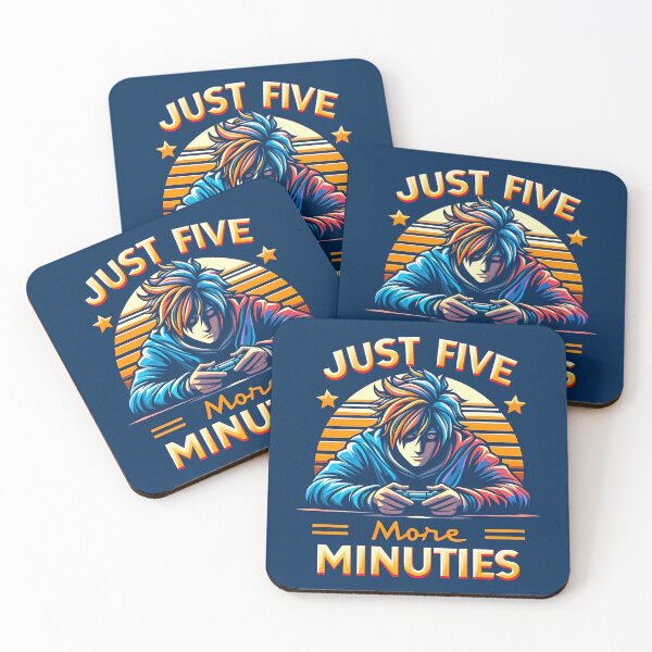 Item preview, Just Five More Minutes, typography designed and sold by maxmaj.
