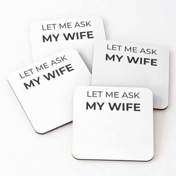 Item preview, Funny Husband T-Shirt – Let Me Ask My Wife Sarcastic Marriage Gift designed and sold by DeepAndCreative.