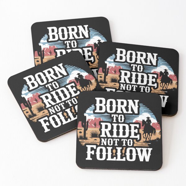 Item preview, Cowboy Born to Ride Not to Follow Western designed and sold by Bliss Find And Design.
