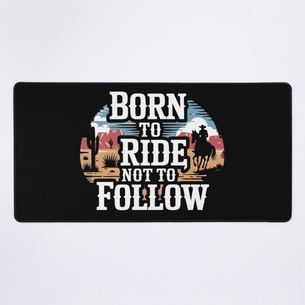 Item preview, Cowboy Born to Ride Not to Follow Western designed and sold by Bliss Find And Design.
