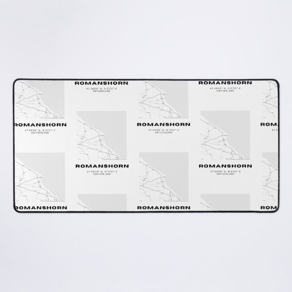Item preview, Romanshorn Switzerland Minimalist Black & White Map Print designed and sold by RM-Journey.