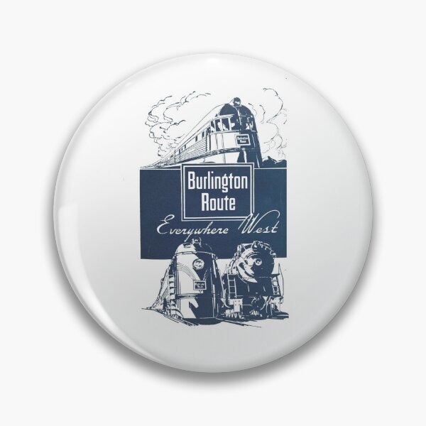 Item preview, Vintage Chicago Burlington, Quincy Railroad - Everywhere West designed and sold by QuayTradingCo.