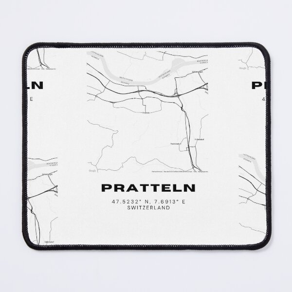 Item preview, Pratteln Switzerland Minimalist Black & White Map Print designed and sold by RM-Journey.