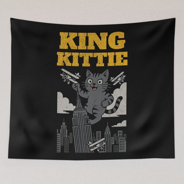 Item preview, King Kittie – Giant Cat City Takeover designed and sold by donwillisjrart.