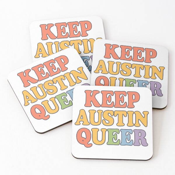 Item preview, Keep Austin Queer – Retro Rainbow LGBTQ+ Pride Design designed and sold by Haus Of Sin.