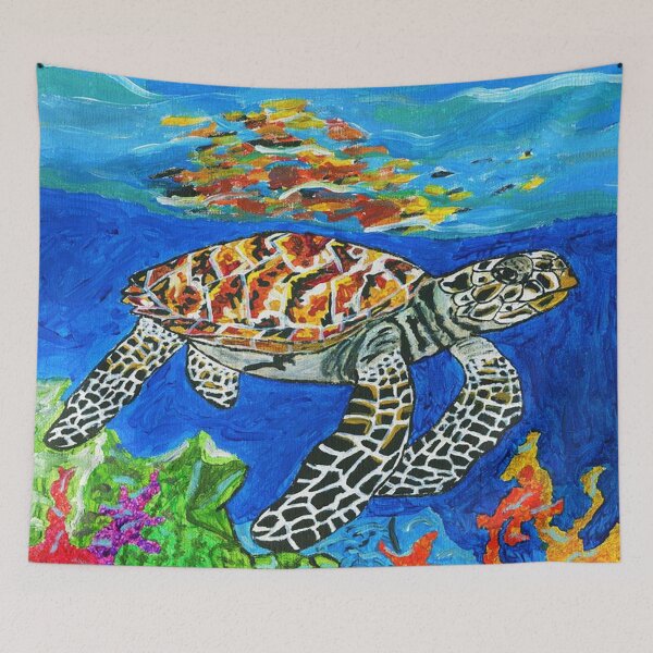 Item preview, Hawksbill sea turtle (Critically Endangered) designed and sold by ArtbyBrittney.