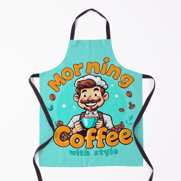 Item preview, Morning Coffee with Style – Barista Charm Art designed and sold by SteadyRolling.