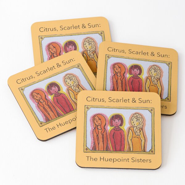Item preview, Citrus, Scarlet & Sun: The Huepoint Sisters designed and sold by Sibyl-Arts.