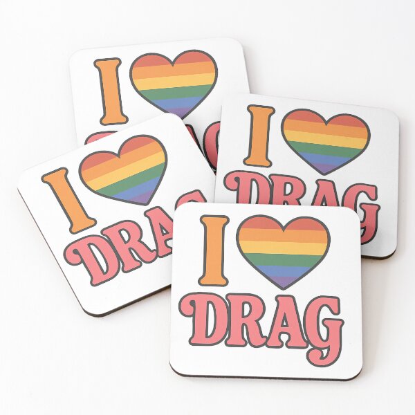 Item preview, I Love Drag LGBTQ+ Rainbow Heart Graphic designed and sold by Haus Of Sin.