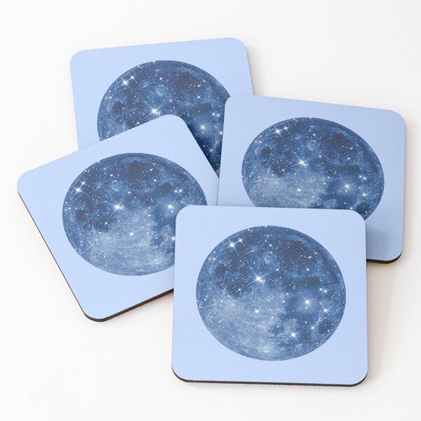 Item preview, Shiny full moon - blue designed and sold by mgro-art.