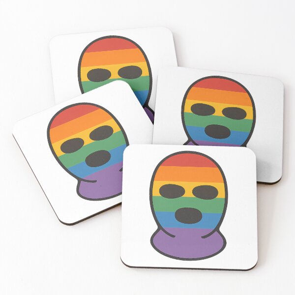 Item preview, Rainbow Pride Balaclava Illustration designed and sold by Haus Of Sin.