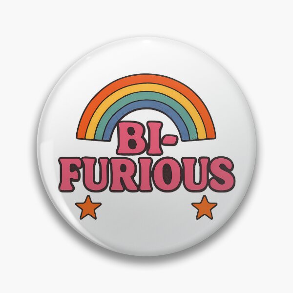 Item preview, Bi-Furious Retro Rainbow Pride Art designed and sold by Haus Of Sin.