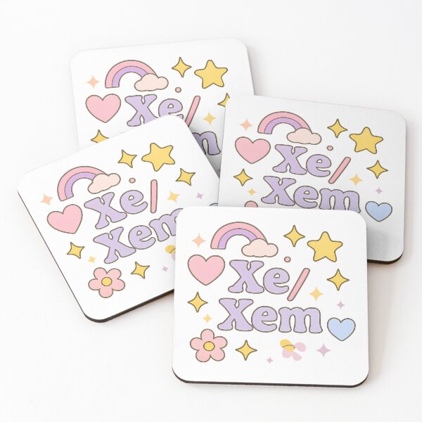 Item preview, Xe/Xem Pronouns Kawaii Pastel Pride Design designed and sold by Haus Of Sin.