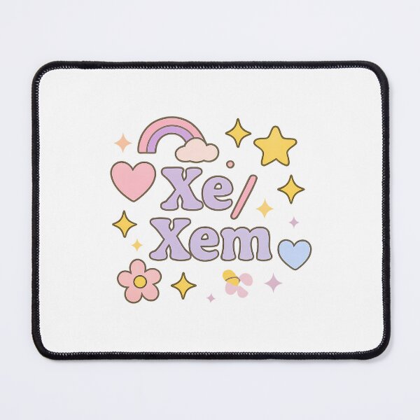 Item preview, Xe/Xem Pronouns Kawaii Pastel Pride Design designed and sold by Haus Of Sin.