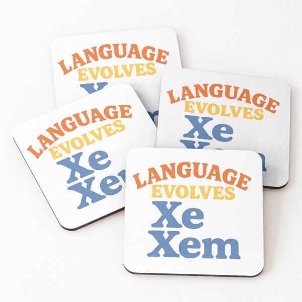 Item preview, Language Evolves – Xe/Xem Neopronoun Statement designed and sold by Haus Of Sin.