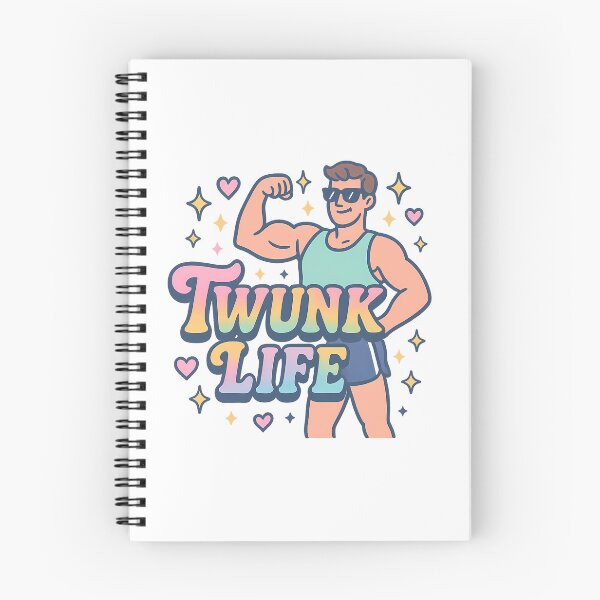Item preview, Twunk Life – Retro Muscle Pride Sticker for Gay Men designed and sold by Haus Of Sin.