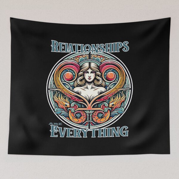 Item preview, Relationships Are Everything Art Nouveau Zodiac Woman Design designed and sold by NSB-Design.