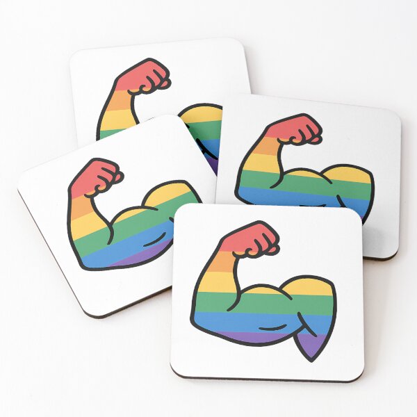 Item preview, Pride Bicep Rainbow Illustration designed and sold by Haus Of Sin.