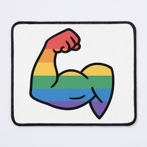 Item preview, Pride Bicep Rainbow Illustration designed and sold by Haus Of Sin.