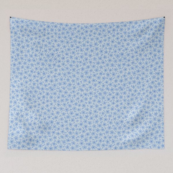Item preview, Blue Vintage Floral Pattern – Soft Aesthetic Cottagecore Vibes designed and sold by EmeryJH.