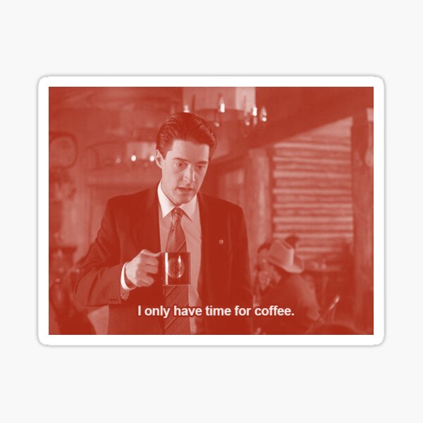 Item preview, Twin Peaks: Agent Cooper Coffee Sticker designed and sold by CLOWDE.