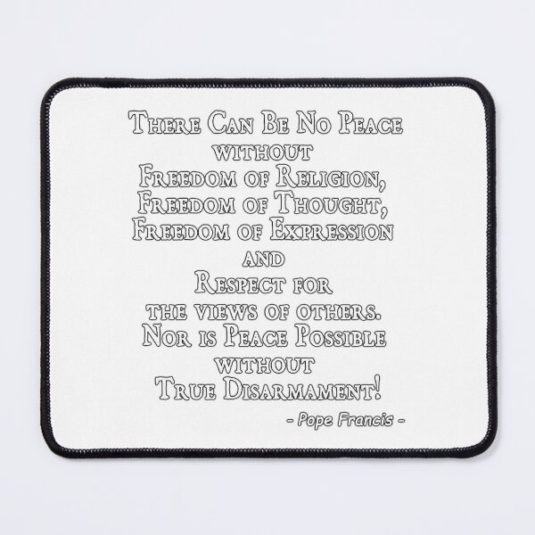 Item preview,  Pope Francis last message to the world, Urbi et Orbi, quote world peace designed and sold by ramwebroom.