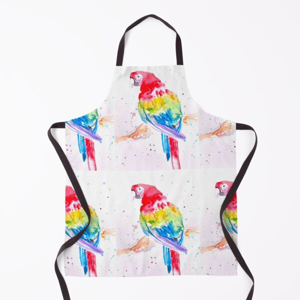 Item preview, Macaw Parrot Watercolor Painting - Rainbow Coloured Red Blue Yellow designed and sold by Sarah Rajkotwala.