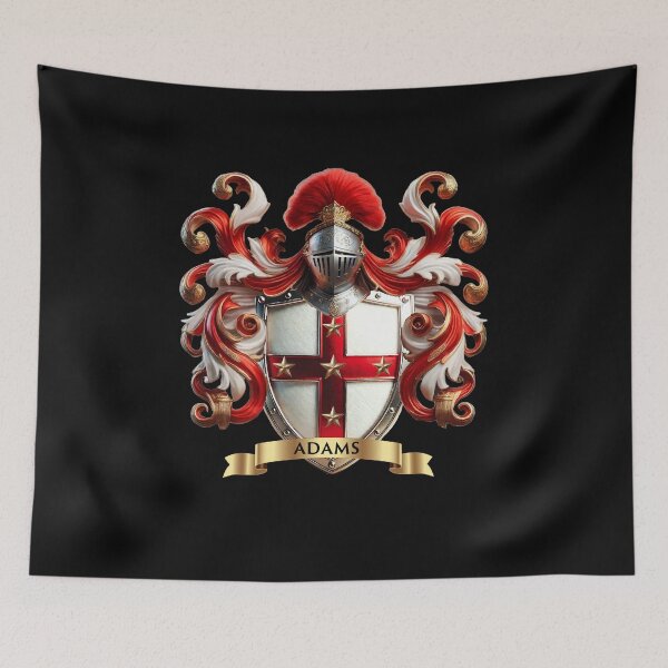 Item preview, Adams Family Crest, Noble Heritage and Historic Coat of Arms designed and sold by Highlandkings.