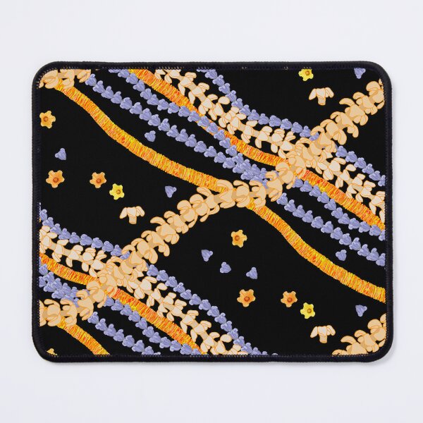 Item preview, Celebrating the Hawaiian Flower Lei-on black designed and sold by Linda Maliuana.
