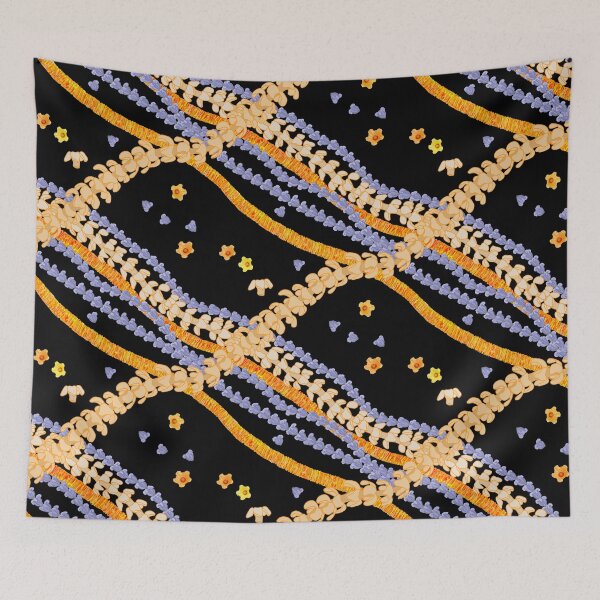 Item preview, Celebrating the Hawaiian Flower Lei-on black designed and sold by Linda Maliuana.