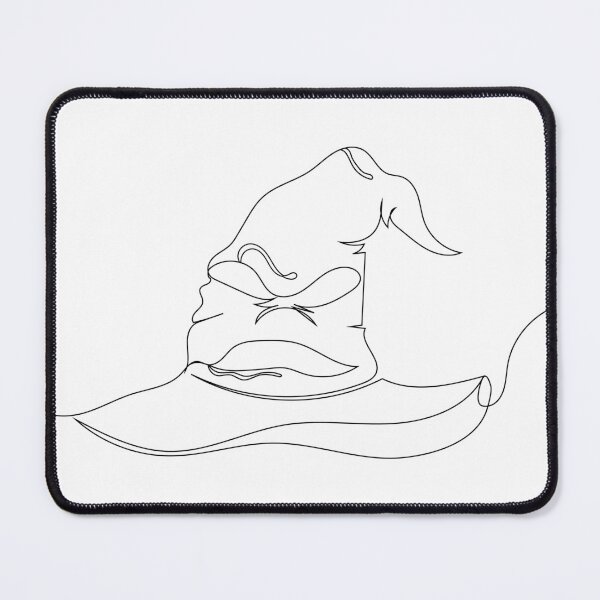 Item preview, Magic hat, Sorting Hat, line art, minimalist drawing, hat outline, magic houses, speaker designed and sold by UniverseN1.