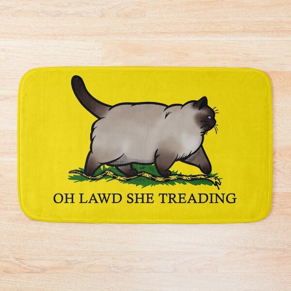 Item preview, Oh Lawd She Treading Chonky Siamese Cat designed and sold by KilkennyCat Art.