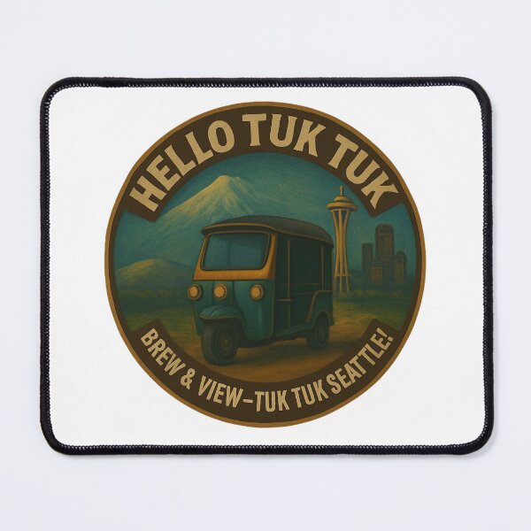 Item preview, Hello Tuk Tuk – Seattle Brew & View Ride designed and sold by muitee.