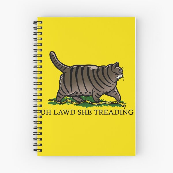 Artikelvorschau, Oh Herr, sie tritt auf eine dicke braune getigerte Katze entworfen und verkauft von KilkennyCat Art.