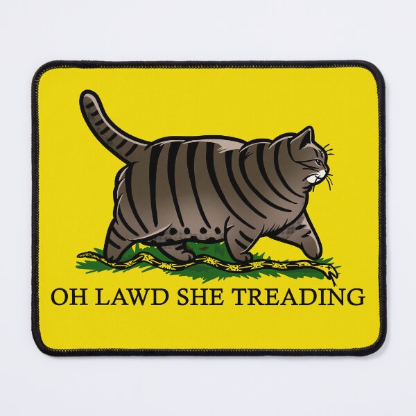 Item preview, Oh Lawd She Treading Chonky Brown Tabby Cat designed and sold by KilkennyCat Art.