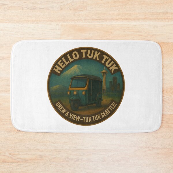 Item preview, Hello Tuk Tuk – Seattle Skyline Cruisin designed and sold by muitee.