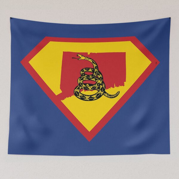 Item preview, CONNECTICUTIAN CONNECTICUTER NUTMEGGER  SHIELD - Freedom Is The Superpower -  Gadsden Snake Flag - Dont Tread On Me SUPERHERO CONNECTICUT design designed and sold by pelagio.
